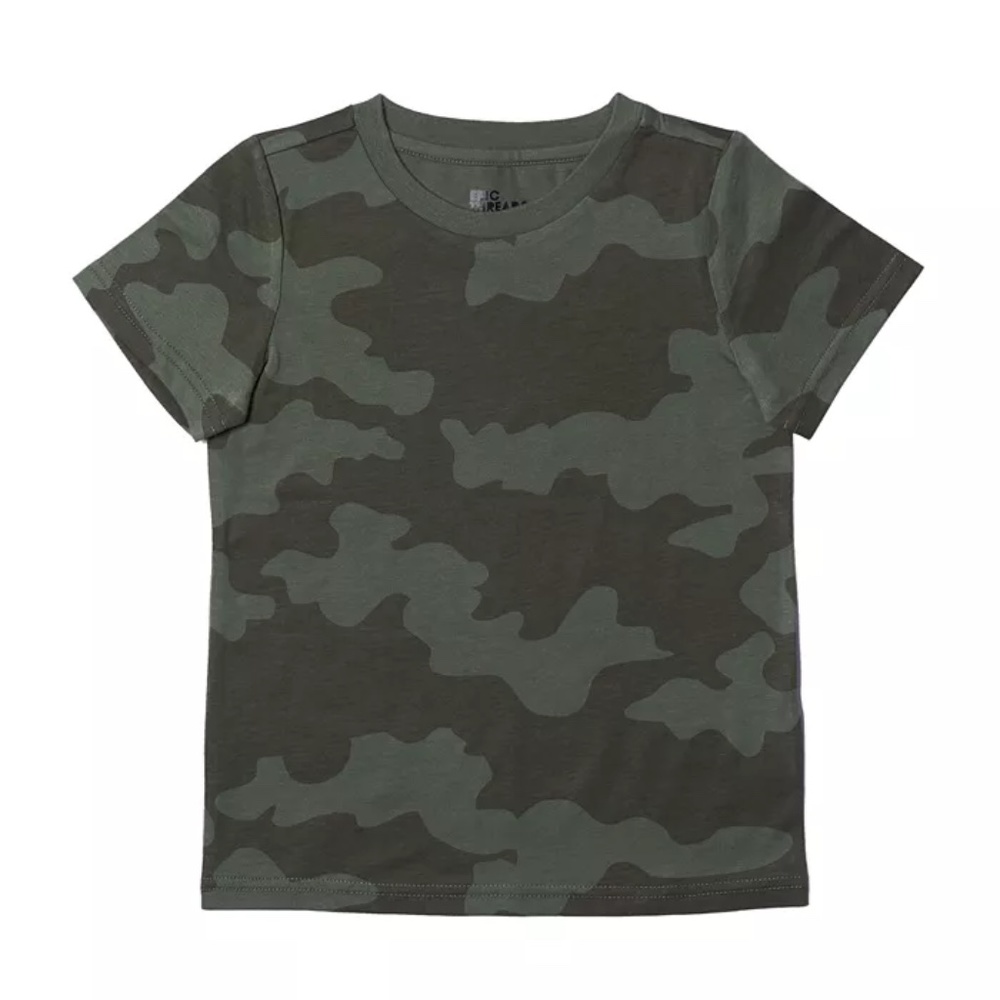 3 For $15 (NWT) Epic Threads Toddler Boys Camo Basic Tee, Pine Brush Size 4T